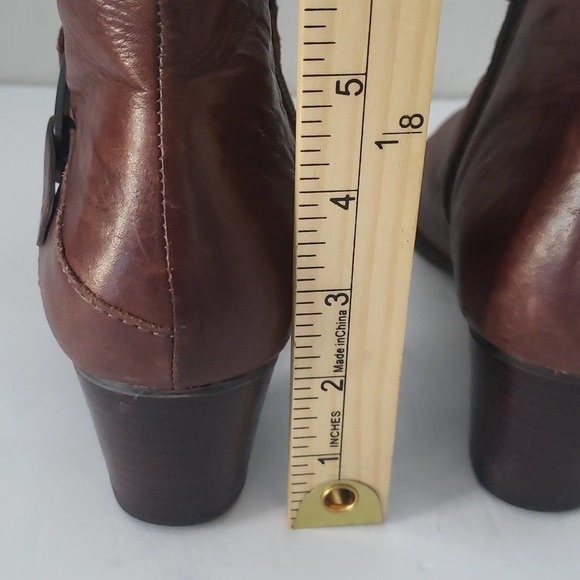ELITES/ Walking Ankle Boots, Brown Leather with Suede, Size 7M - Picture 13 of 14